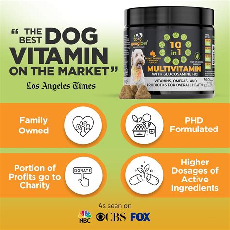 Googipet Multivitamínico 10 en 1 para perros masticable con probióticos