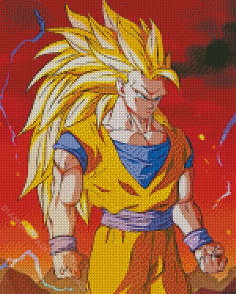 Dragon Ball Z Goku Super Saiyan 3 - 5D Diamond Painting ...