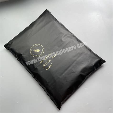 Low MOQ High Quality Custom Printed Logo Matte Black Poly Mailers