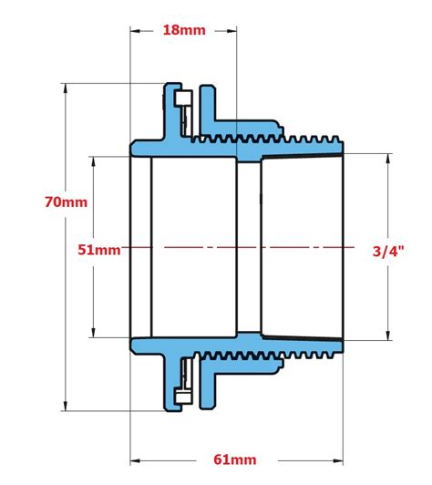 Adaptador Flange Soldavel Para Caixa Gua X Krona Grafer