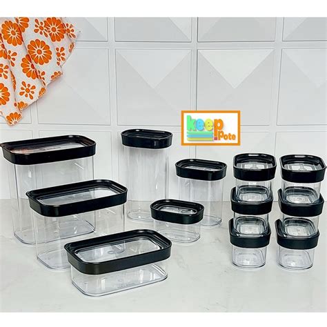 Conjunto de Potes Plasticos Sanremo 785ml 12 Peças BPA Free Hermético