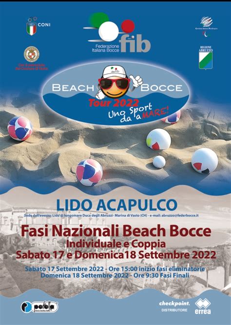 Comitati Federbocce Finali Nazionali Beach Bocce 17 18 Settembre 2022