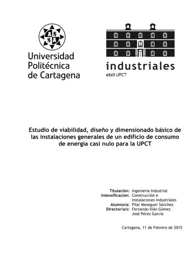 Estudio de viabilidad diseño y dimensionado básico de las