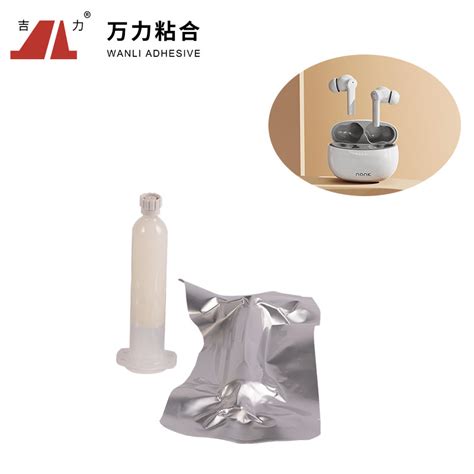 Ivory White Solid Electronics Hot Melt Adhesive Earphone Assembly