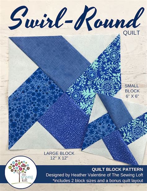 Swirl Round Quilt Block Blocks 2 Quilt The Sewing Loft