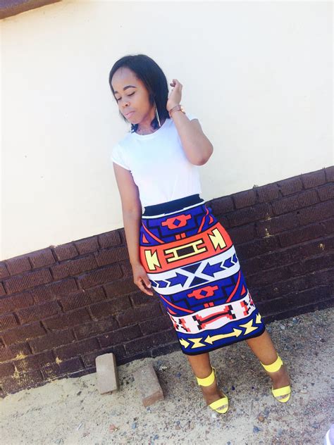 Ndebele Print Skirt Fashion Printed Skirts African Fashion