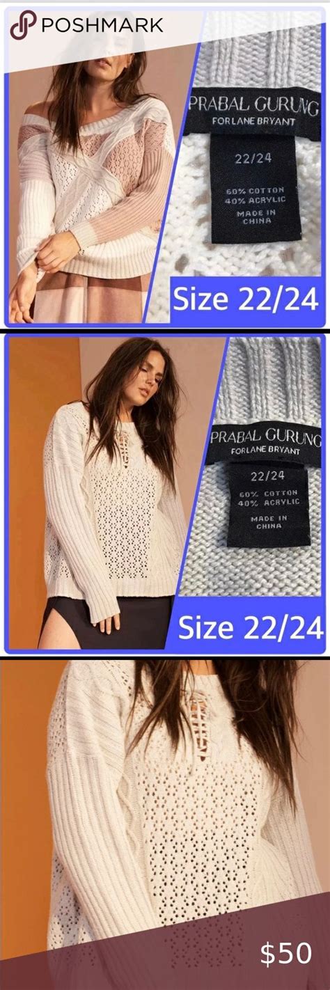 Prabal Gurung For Lane Bryant Beautiful 2x 3x Plus Size Sweater EUC