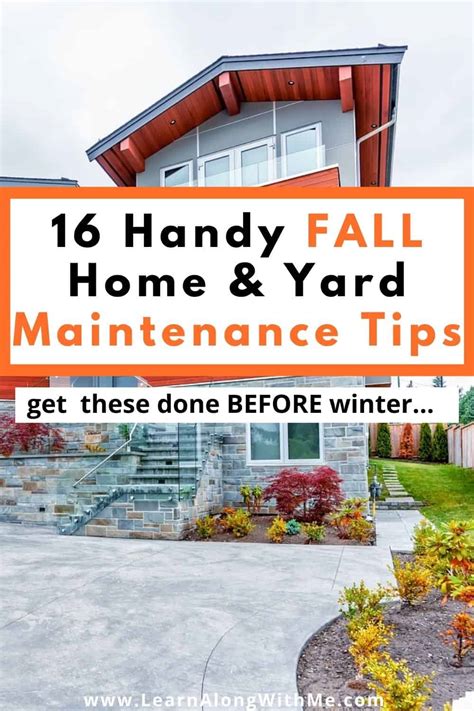 16 Handy Fall Home Maintenance Tips And Fall Yard Maintenance Tips [to