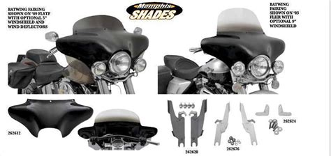 Carénage Batwing Fairing Memphis Shade Quick Attache Harley Davidson