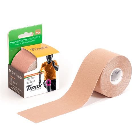 Fita Kinesio Tape Taping Tmax Bege Bandagem El Stica P S Cir Rgico E