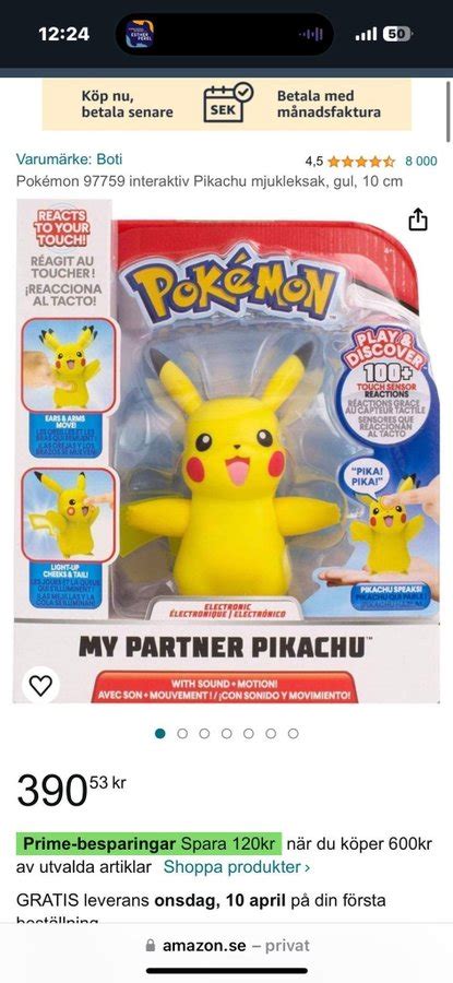 Se produkter som liknar Pikachu Pokemon med rör på ar på Tradera