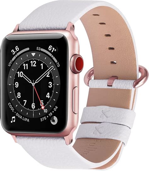 Fullmosa Leather Band Compatible With Apple Watch 41mm 45mm 40mm 44mm 38mm 42mm