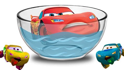 Bathing Colors Fun McQueen Disney Cars 3 Baby Learn Colors With Cars