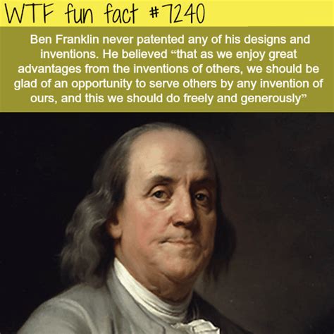 ben franklin wtf fun fact