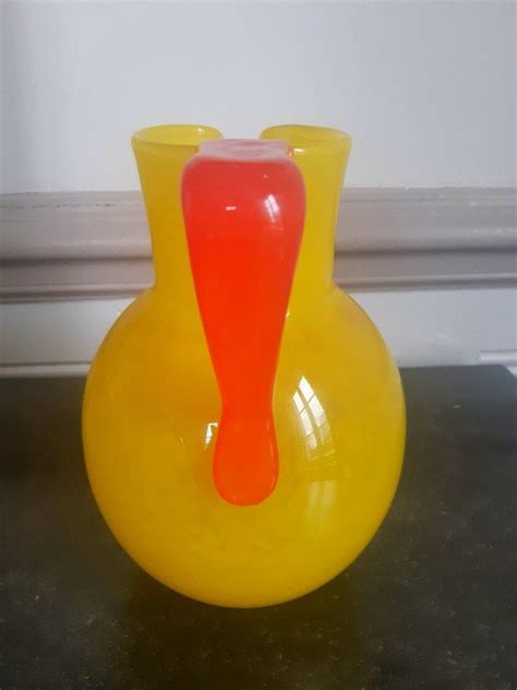 Proantic Schneider Le Verre Français vase Pichet à Orangeade à bi