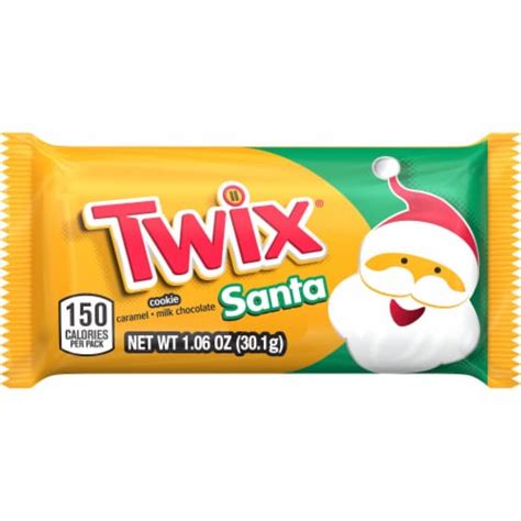 Twix Caramel Cookie Santa Full Size Christmas Chocolate Candy Bar, 1.06 oz - Fred Meyer