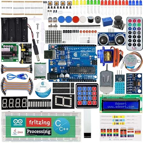 Rees Ultimate Starter Kit For Compatible With Arduino Uno R Lcd