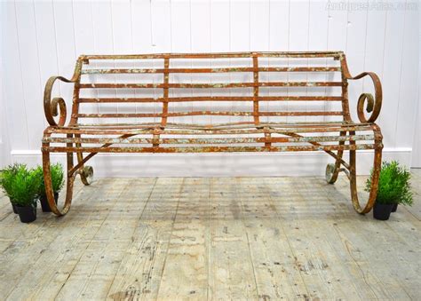 Antiques Atlas Victorian Wrought Iron Garden Bench