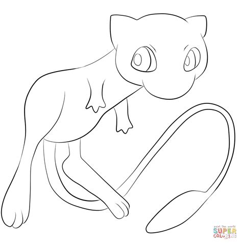 Dibujos De Mew Pokemon Para Colorear Vsun