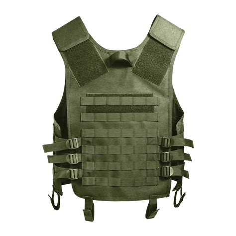 Olive Drab MOLLE Modular Tactical Vest Robbins Airsoft