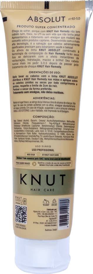 Kit Knut Professional Absolut Leave In Concentrado G Unidades