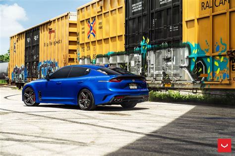 Kia Stinger Rides On 19 Inch Vossen Hybrid Forged Wheels Autoevolution