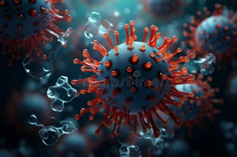 D Illustration Of Viruses In Bloodstream Stock Photo Image Of Health