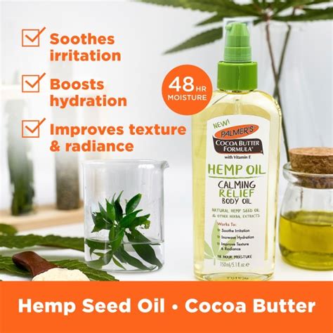 Palmer S Hemp Seed Calming Relief Body Oil For Skin