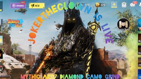 Codm Mythic Ak Grim Ending Diamond Camo Grind Live Youtube