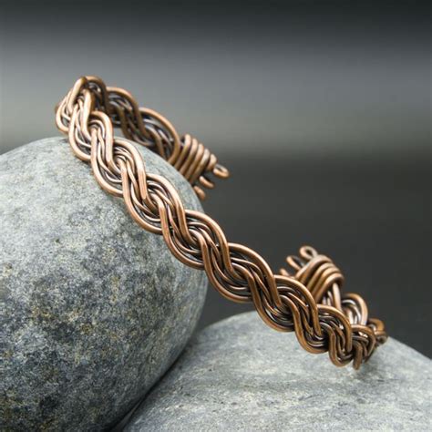 Double Twisted Copper Bracelet Copper Jewelry Handmade Copper