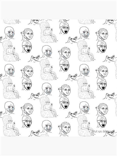 Wojak Meme Sticker Pack Pin For Sale By Putonmemes Redbubble