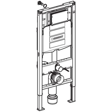 Geberit Duofix H112 stelaż do WC, zabudowa lekka UP320 concept 111.319 ...
