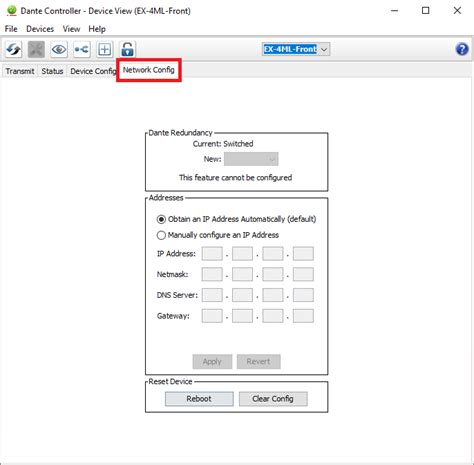 Setting the IP Address of a Dante Device · Bose Professional Knowledge Base