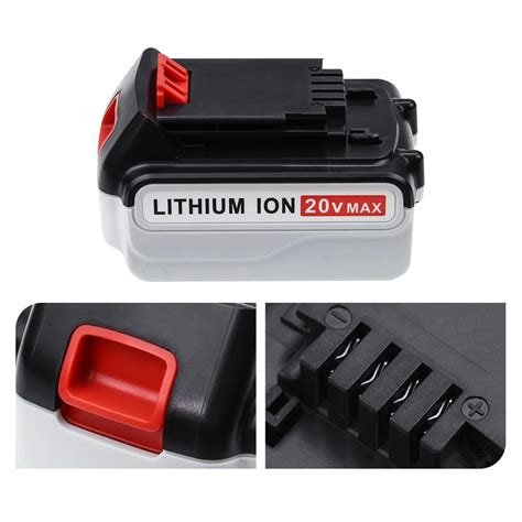 Lbxr20 3000mah 4000mah 5000mah 20v Li Ion Rechargeable Battery For Blackanddecker Lb20 Lbx20