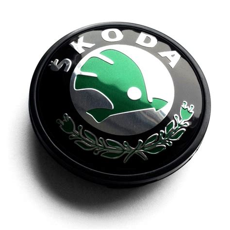 56mm 52mm SKODA nabendeckel felgendeckel nabenkappen radkappen GRÜN