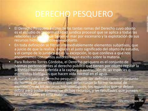 Derecho Pesquero Ppt