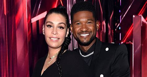 Usher Glows Hugging His Pregnant Girlfriend Jennifer as He Is Expecting ...