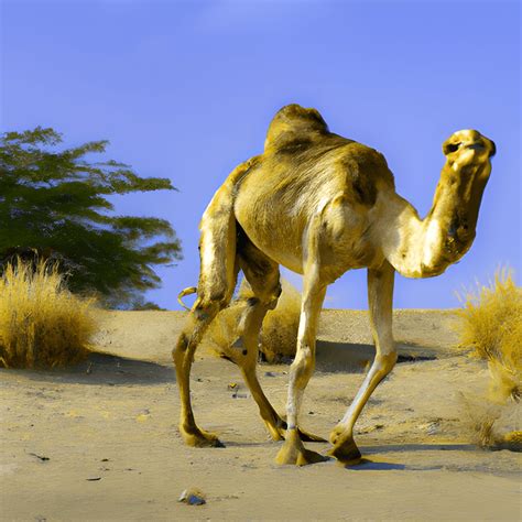 Camel In The Desert · Creative Fabrica