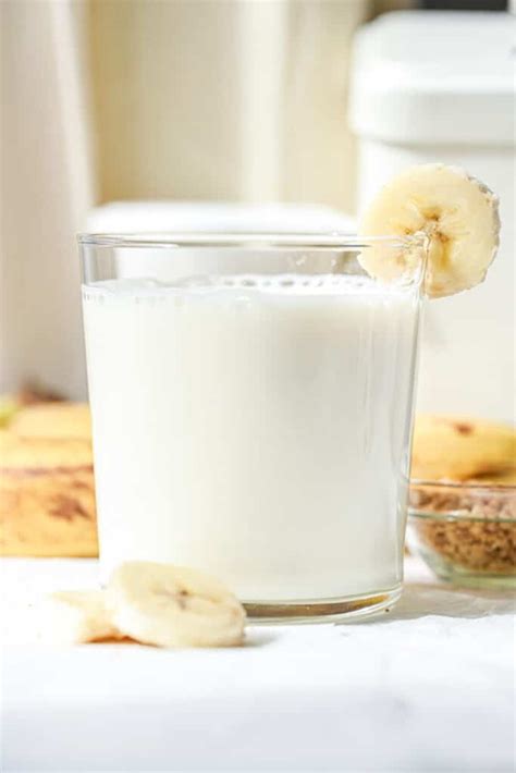 2 Ingredient Banana Milk