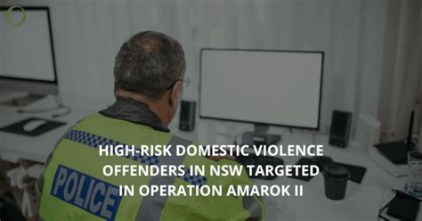 Domestic Violence High Risk Targted In Operation Amarok Ii