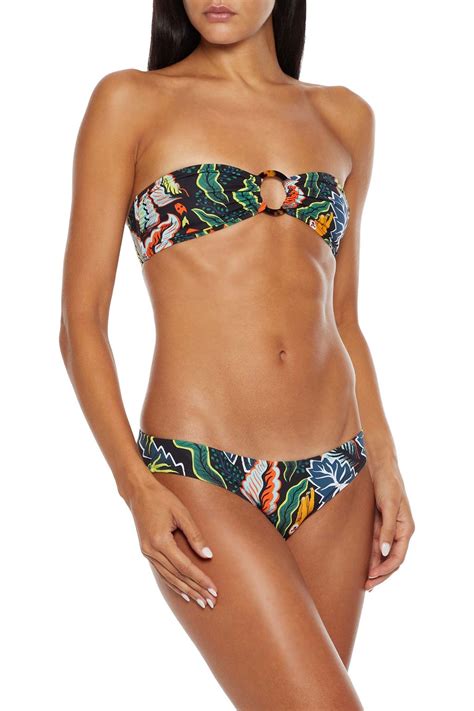 SOLID STRIPED The Desi tief sitzendes Bikini Höschen mit Print THE OUTNET