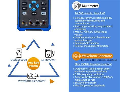 Owon Hds S In Digital Oscilloscope Eu Plug