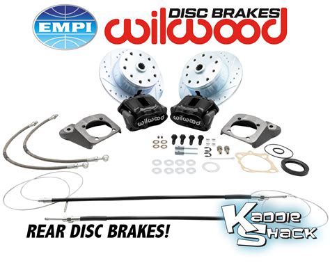 Wilwood Rear Disc Brake Kit Porsche Chevy 58 To 67 T1 Black Kaddie Shack