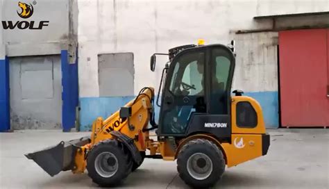 Wolf Compact Articulated Mini Wheel Loader With Kubota Epa Euro5 Engine