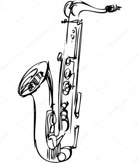 Alto Saxophone Sketch