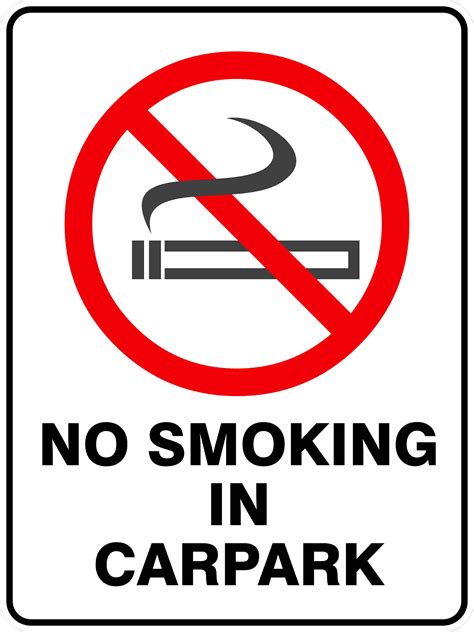 No Smoking In Carpark Discount Safety Signs New Zealand