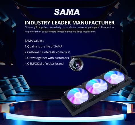 Sama Manufacture 120/240/360mm Cpu Cooler Pc Gaming Argb Case Cooling ...