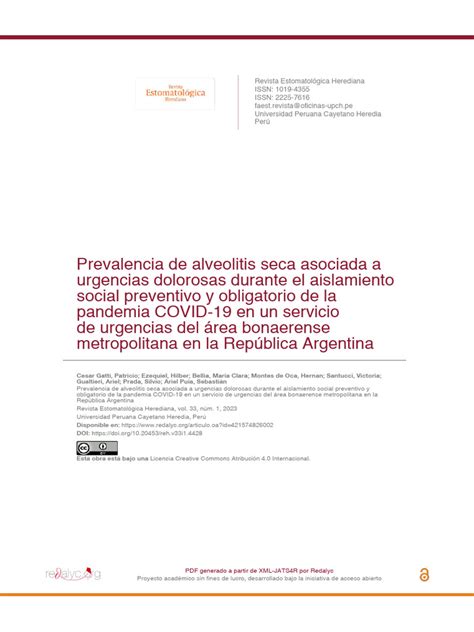 Prevalencia de Alveolitis Seca | PDF | Medicine | Health Care