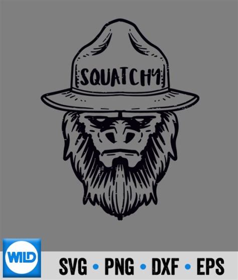 Squatchy Svg Squatchy Camping Bigfoot Sasquatch Vintage Svg Wildsvg