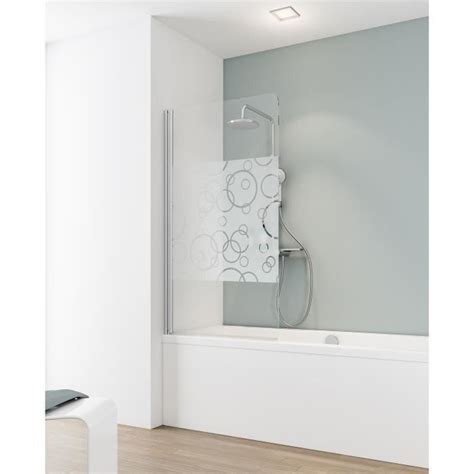 Pare Baignoire Pliant 80x140 Cm Schulte 1 Volet Pivotant Verre